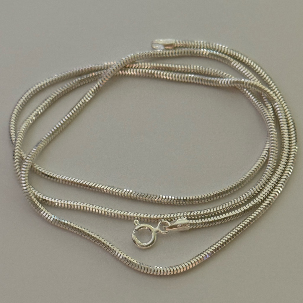925 Silver 23.75â 2mm Snake Chain Necklace Unisex